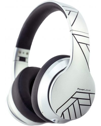 Bežične slušalice PowerLocus - P6 PL Collection, srebrnaste - 1