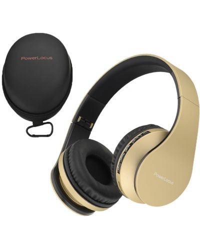Bežične slušalice PowerLocus - P1, zlatne - 4
