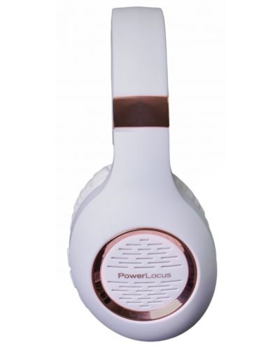 Bežične slušalice PowerLocus - P4 Plus, bijelo/ružičaste - 3