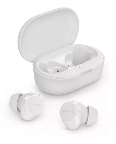 Bežične slušalice Philips - TAT1209WT/00, TWS, bijele - 1