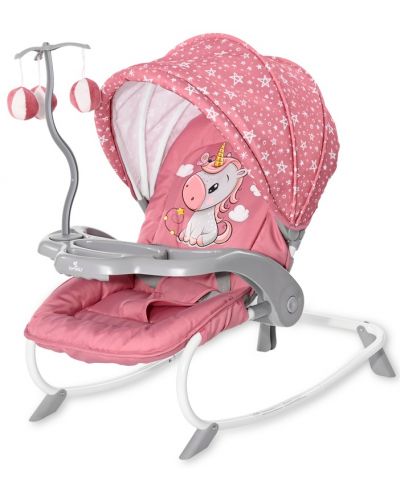 Ležaljka za bebe Lorelli - Dream Time, Rose Velvet Unicorn - 1
