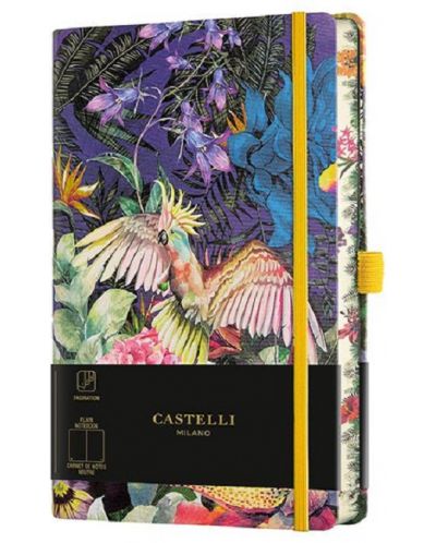 Dnevnik Castelli Eden - Cockatiel, 13 x 21 cm, bijeli listovi - 1