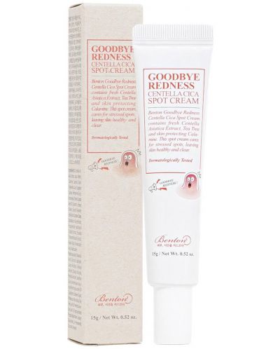 Benton Goodbye Redness Krema za liječenje bubuljica Centella, 15 g - 1