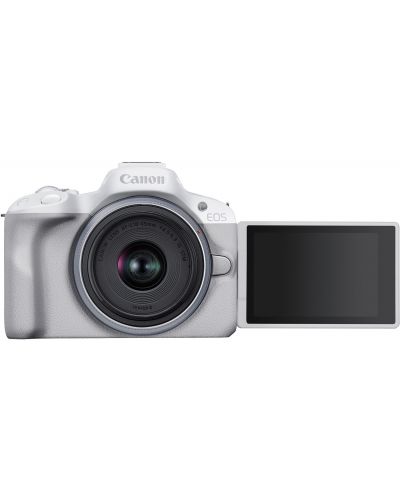 Kamera bez ogledala Canon - EOS R50, RF-S 18-45mm, f/4.5-6.3 IS STM, bijela + Objektiv Canon - RF, 15-30mm, f/4.5-6.3 IS STM - 4