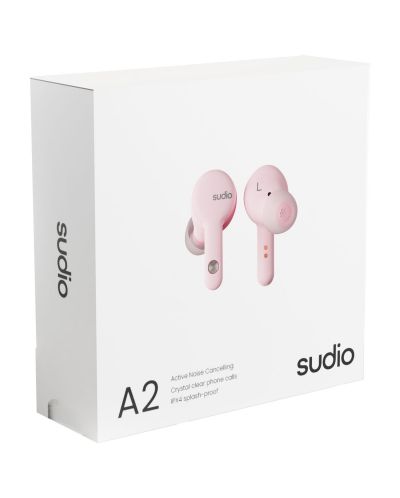 Bežične slušalice Sudio - A2, TWS, ANC, ružičaste - 7