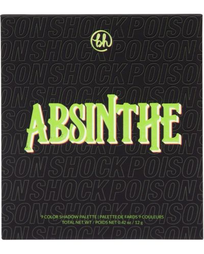 BH Cosmetics Poison Paleta sjenila Absinthe, 9 boja - 2