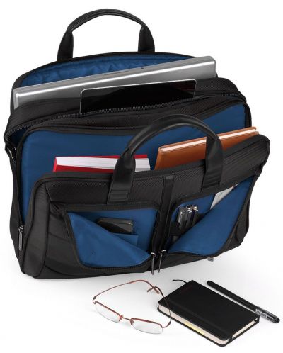 Poslovna torba za laptop Gabol Stark - Crna, 15.6", s 3 pretinca - 2