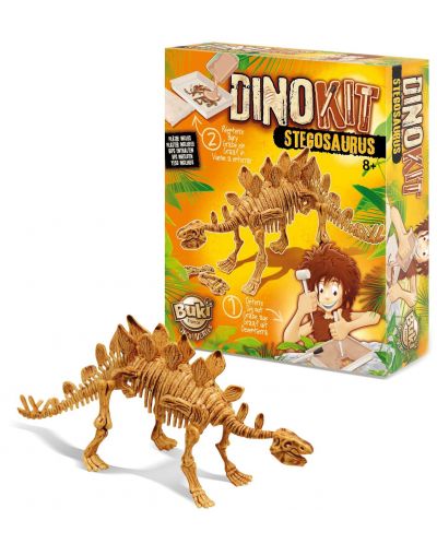 Igralni set s dinosaurusom Buki Dinosaurs – Stegosaurus - 1