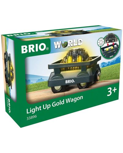 Drvena igračka Brio World – Vagon sa zlatom - 2