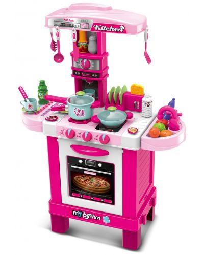 Dječja kuhinja Buba – Ružičasta, s opremom - 1