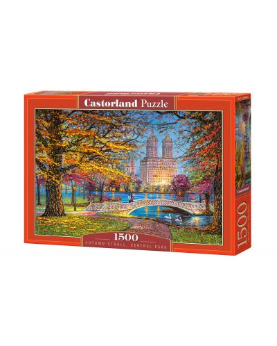 Puzzle Castorland od 1500 dijelova - Večernja šetnja, Central Park  - 1