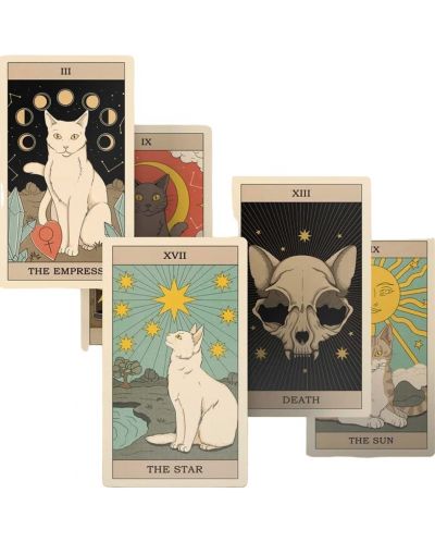 Cats Rule the Earth Tarot: 78-Card Deck and Guidebook for the Feline-Obsessed - 2