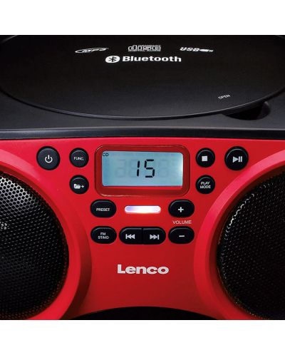 CD player Lenco - SCD-501RD, crveno/crni - 5