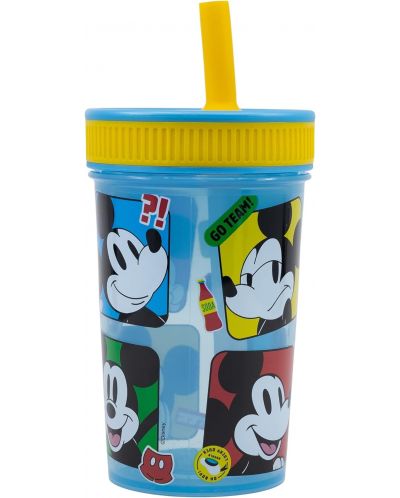 Čaša sa slamkom Stor Mickey Mouse - Fun-Tastic, 465 ml - 2