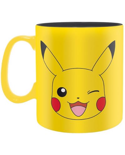 Šalica ABYstyle Games: Pokemon - Pikachu Face, 460 ml - 2