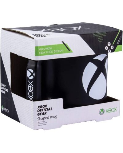 Šalica 3D Paladone Games: Xbox - Logo (B&W) - 2