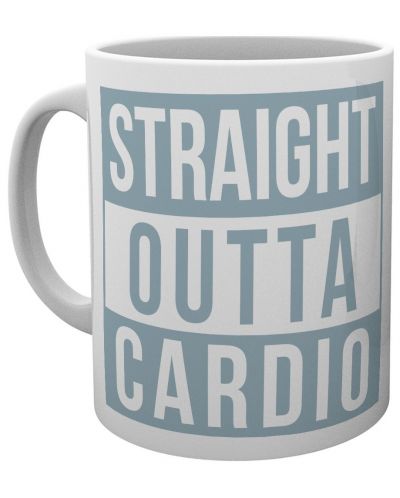 Šalica GB eye Humor: Motivational - Straight Outta Cardio - 1