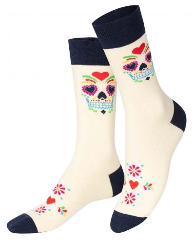 Čarape Eat My Socks - Calaca, White - 2