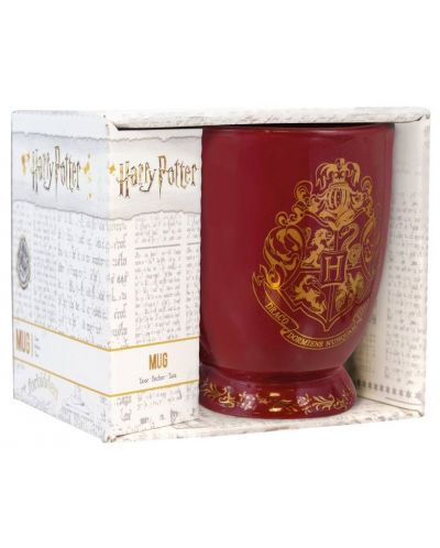 Šalica 3D Paladone Movies: Harry Potter - Hogwarts, 500 ml (red) - 4