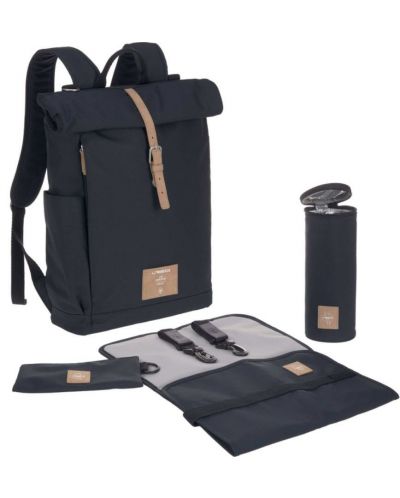 Torba za dječja kolica s priborom Lassig - Rolltop, Night Blue - 3