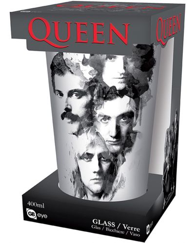 Čaša za vodu GB eye Music: Queen - Faces, 400 ml - 3