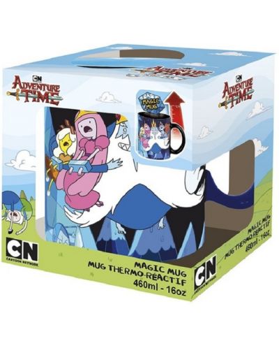 Šalica s termo efektom ABYstyle Animation: Adventure Time - Ice King & Princesses, 460 ml - 3