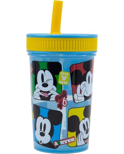 Čaša sa slamkom Stor Mickey Mouse - Fun-Tastic, 465 ml - 1