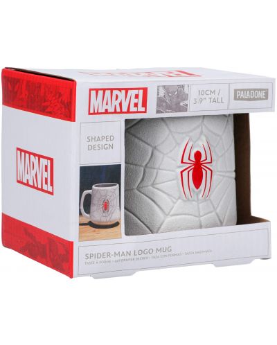 Šalica 3D Paladone Marvel: Spider-man - Logo, 450 ml - 2