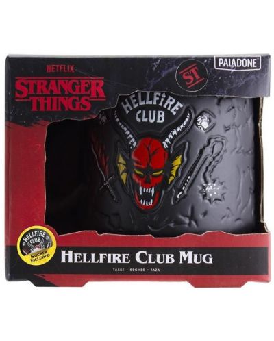 Šalica 3D Paladone Television: Stranger Things - Hellfire Club - 5