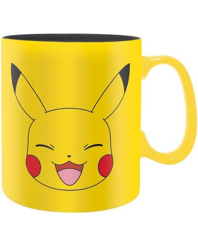 Šalica ABYstyle Games: Pokemon - Pikachu Face, 460 ml - 1