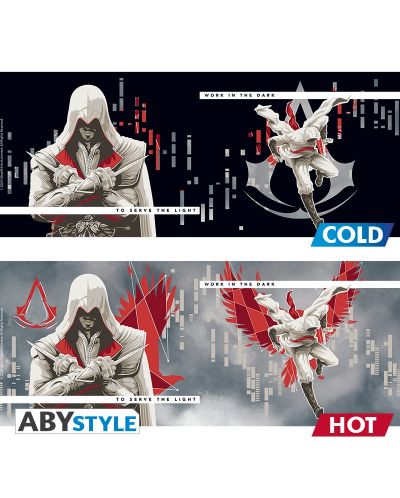 Šalica s toplinskim učinkom ABYstyle Games: Assassin's Creed - The Assassins, 460 ml - 2