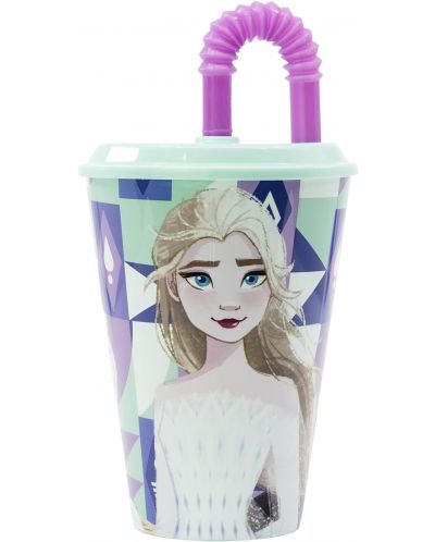 Čaša sa slamkom Stor Frozen - Ice Magic, 430 ml - 1