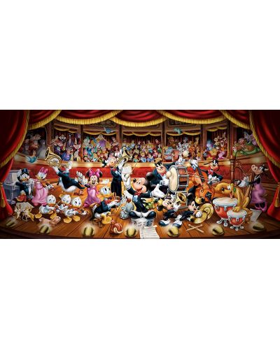 Panoramska zagonetka Clementoni od 1000 dijelova - Disneyjev orkestar - 2