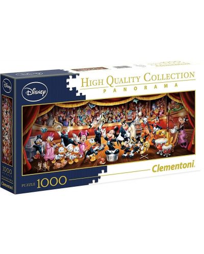 Panoramska zagonetka Clementoni od 1000 dijelova - Disneyjev orkestar - 1