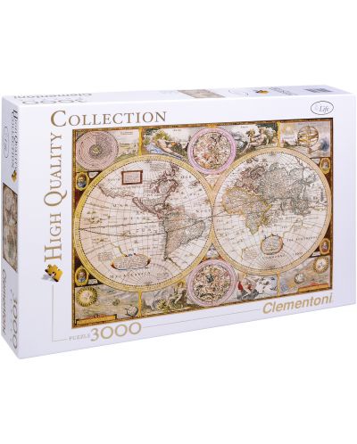 Puzzle Clementoni od 3000 dijelova - Antička karta svijeta - 1