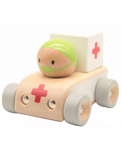 Drvena igračka Classic World – Vozilo hitne pomoći - 1
