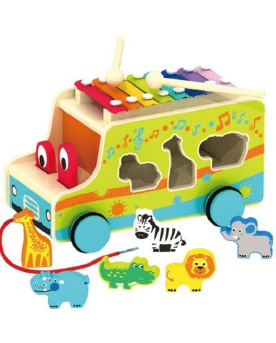 Drveni sorter Acool Toy - Glazbeni autobus - 1