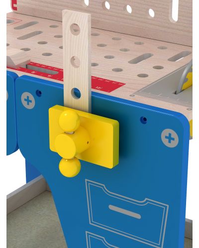 Drveni set Acool Toy - Radni stol s alatom - 5
