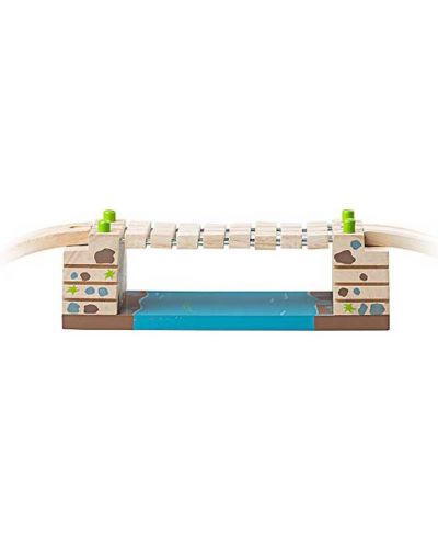 Drvena igračkа Bigjigs  - Zvekajući most - 2