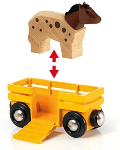 Drvena igračka Brio – Vlak Farma - 3