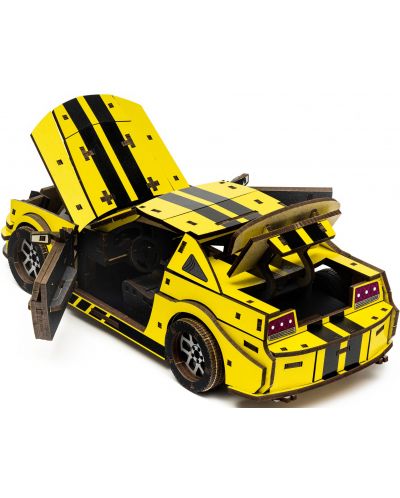 Drvena 3D slagalica Unidragon od 248 dijelova - Sportski auto - 3