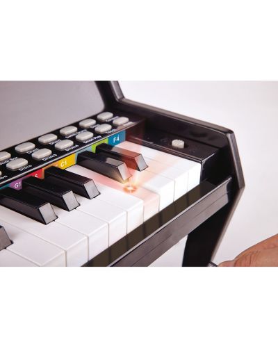 Drveni elektronski klavir sa stolicom Hape, crni - 3
