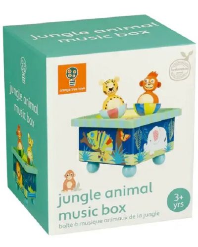 Drvena glazbena kutija Orange Tree Toys - Plešuće životinje - 1