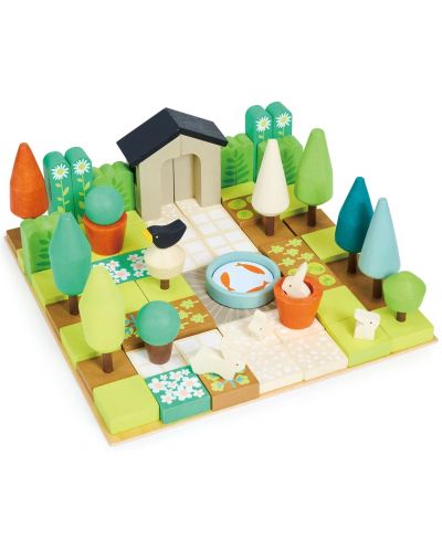 Drveni set za igru Tender Leaf Toys - Moj vrt, 67 dijelova - 1