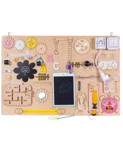 Drvena zabavna Montessori elektronička ploča Moni Toys - 1