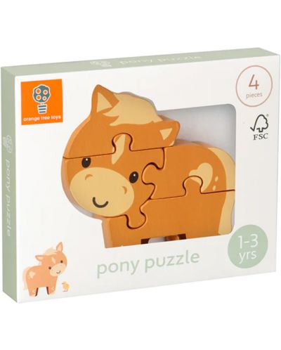 Drvena slagalica Orange Tree Toys - Poni - 1