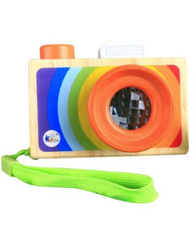 Drvena igračka Acool Toy - Kamera kaleidoskop u boji - 1