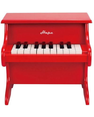 Drveni električni klavir Hape, crveni - 1