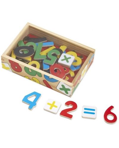 Drveni set Melissa & Doug – Magnetski brojevi u kutiji - 2