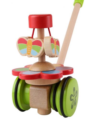 Drvena igračka za guranje HaPe International – Plešući leptir, drvena - 4
